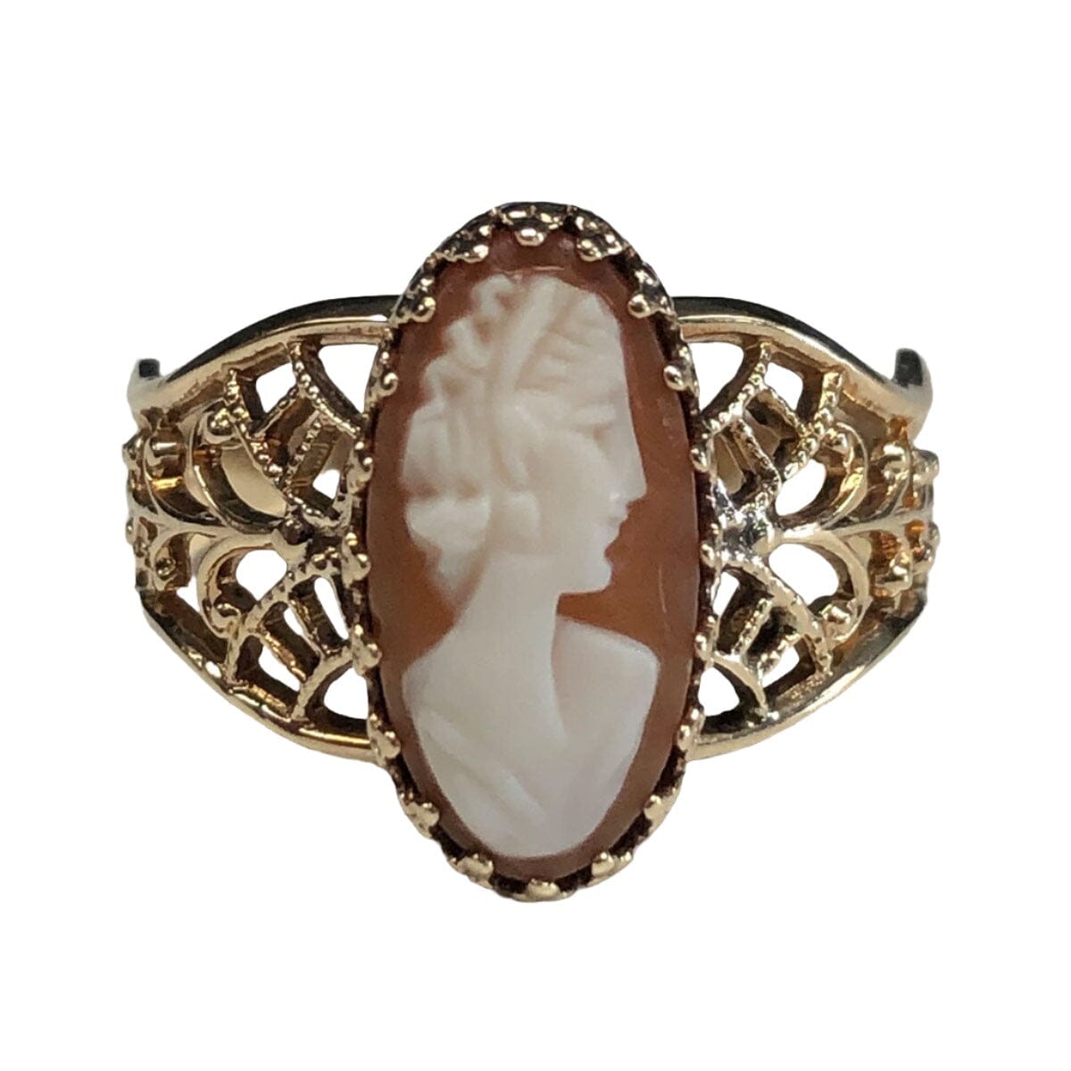 Great Lakes Coin 10k Gold Cameo Ring