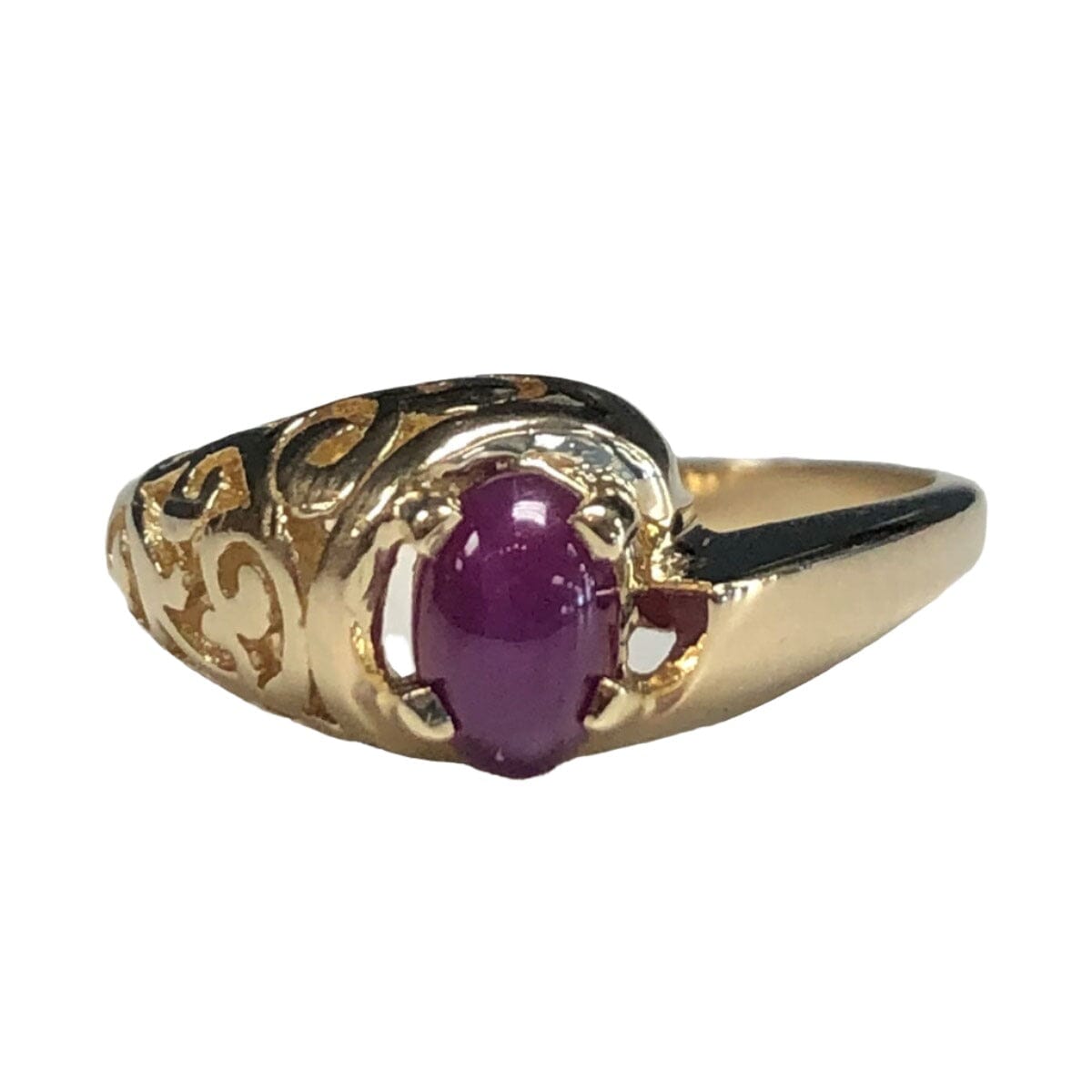 Great Lakes Coin 14k Gold &amp; Pink Star Sapphire Ring