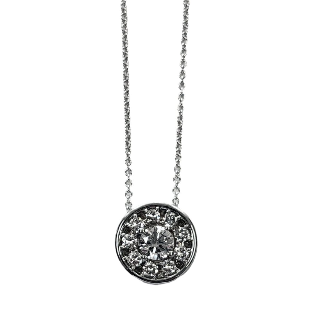 Great Lakes Coin 14k White Gold Diamond Necklace