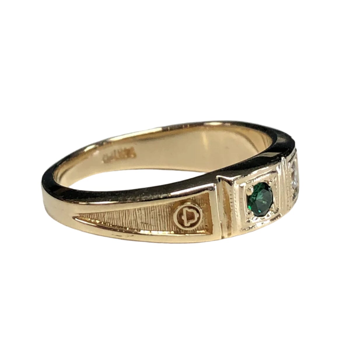 Great Lakes Coin 14k Gold Diamond &amp; Emerald Ring