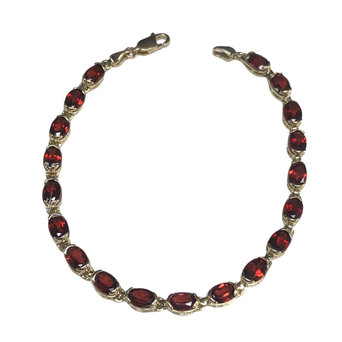 Great Lakes Coin 14k Gold &amp; Garnet Bracelet