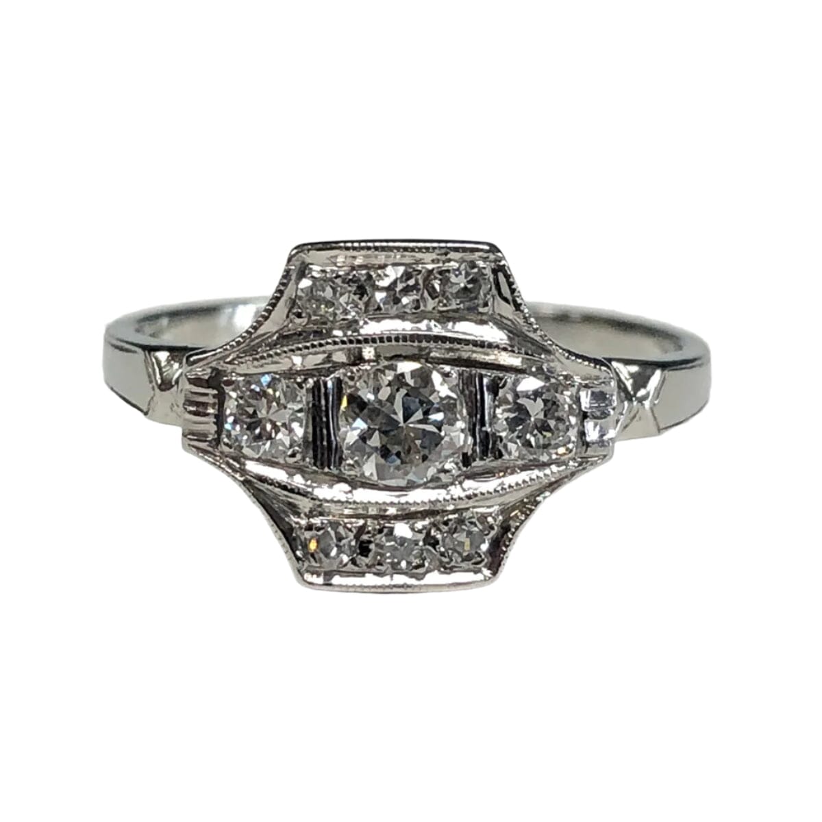 Great Lakes Coin 18k White Gold Diamond Ring