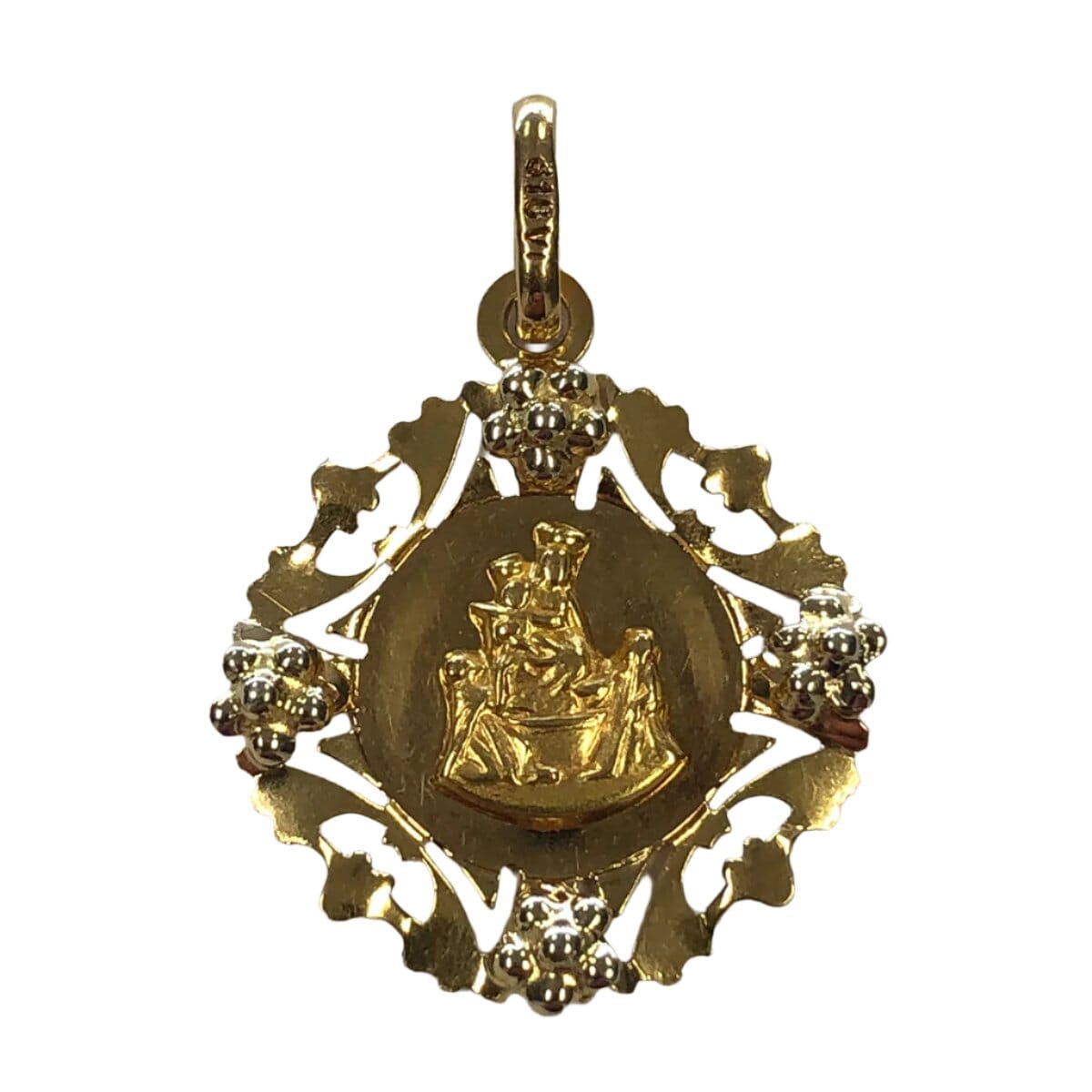 Great Lakes Coin 18k Gold Our Lady of Pompeii Pendant