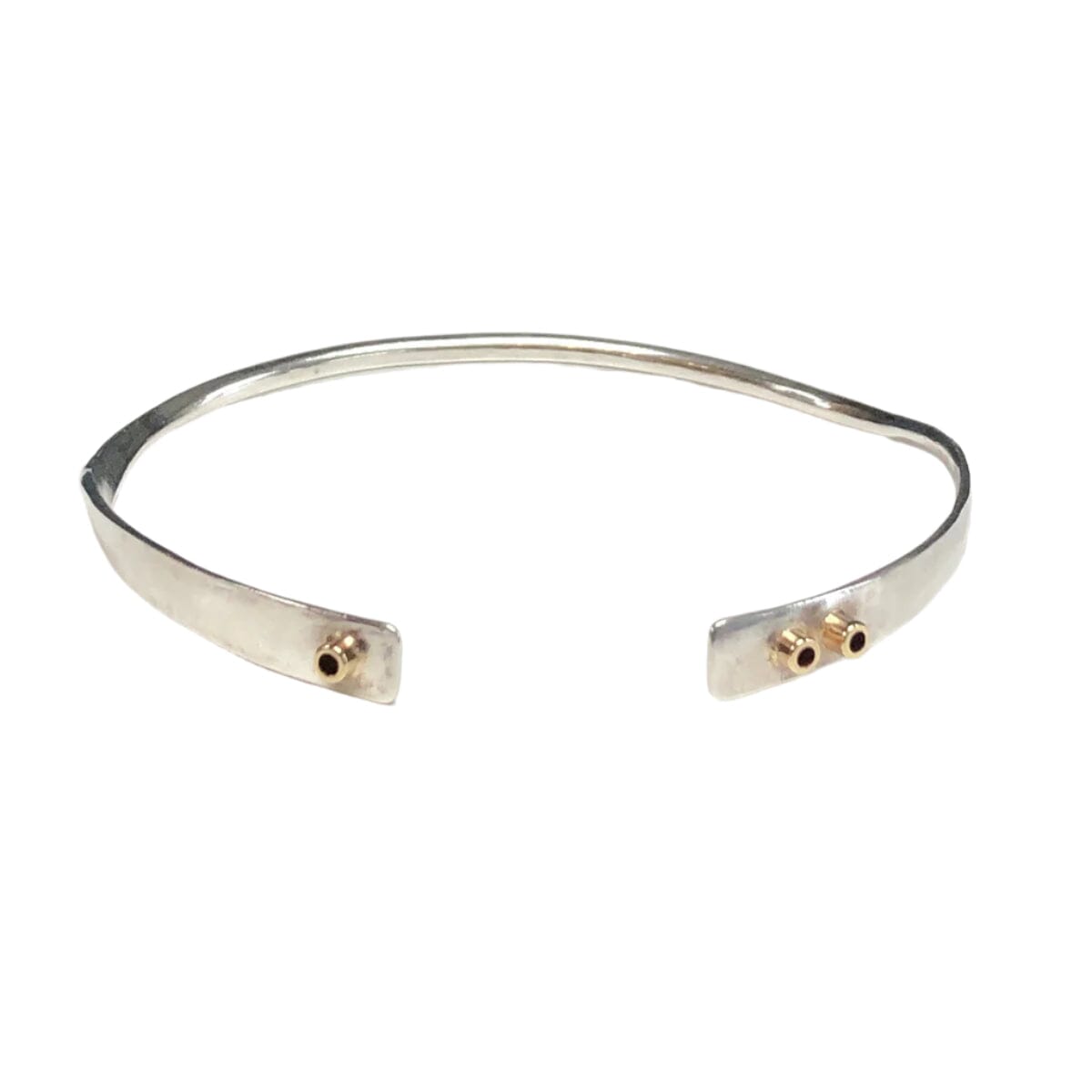 Great Lakes Coin Silver &amp; 14k Gold Bangle