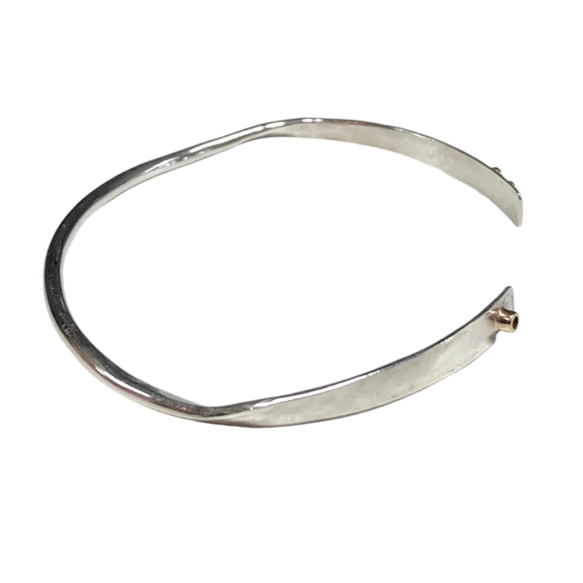 Great Lakes Coin Silver &amp; 14k Gold Bangle