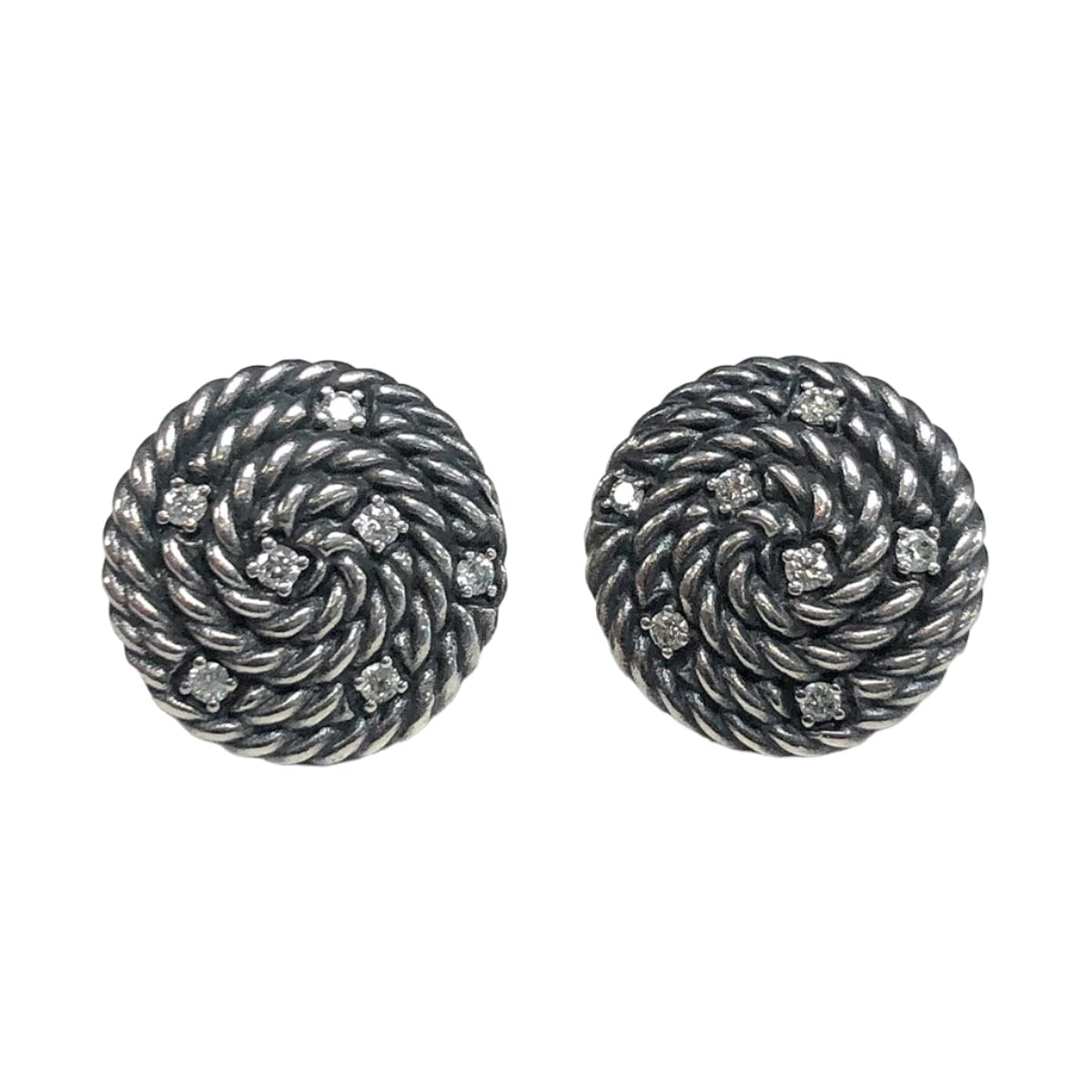 Great Lakes Coin David Yurman Cable Coil Diamond Earrings