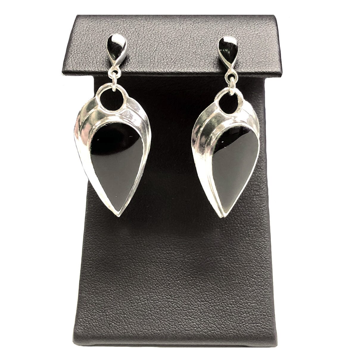 Great Lakes Coin Silver &amp; Black Onyx Earrings