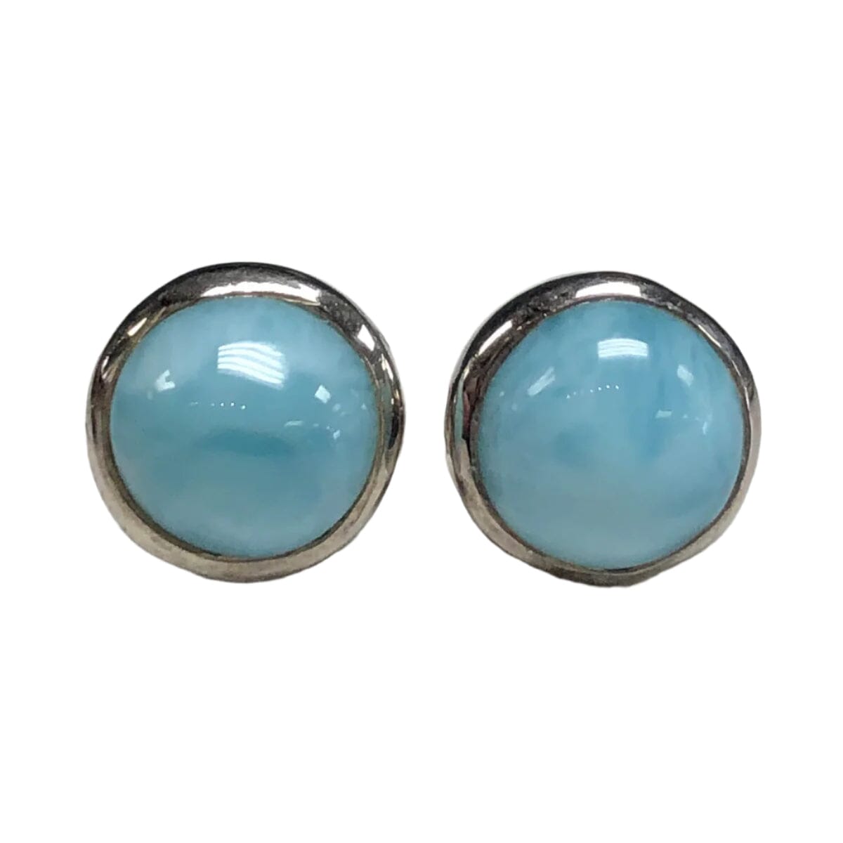 Great Lakes Coin Silver Larimar Earrings