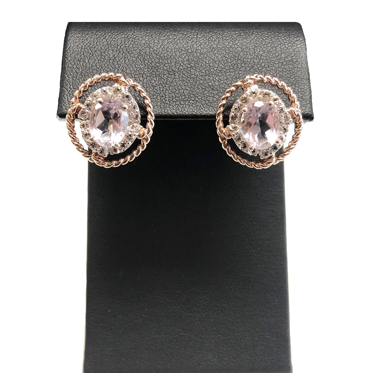 Great Lakes Coin Rose Gold Plated Amethyst Earrings