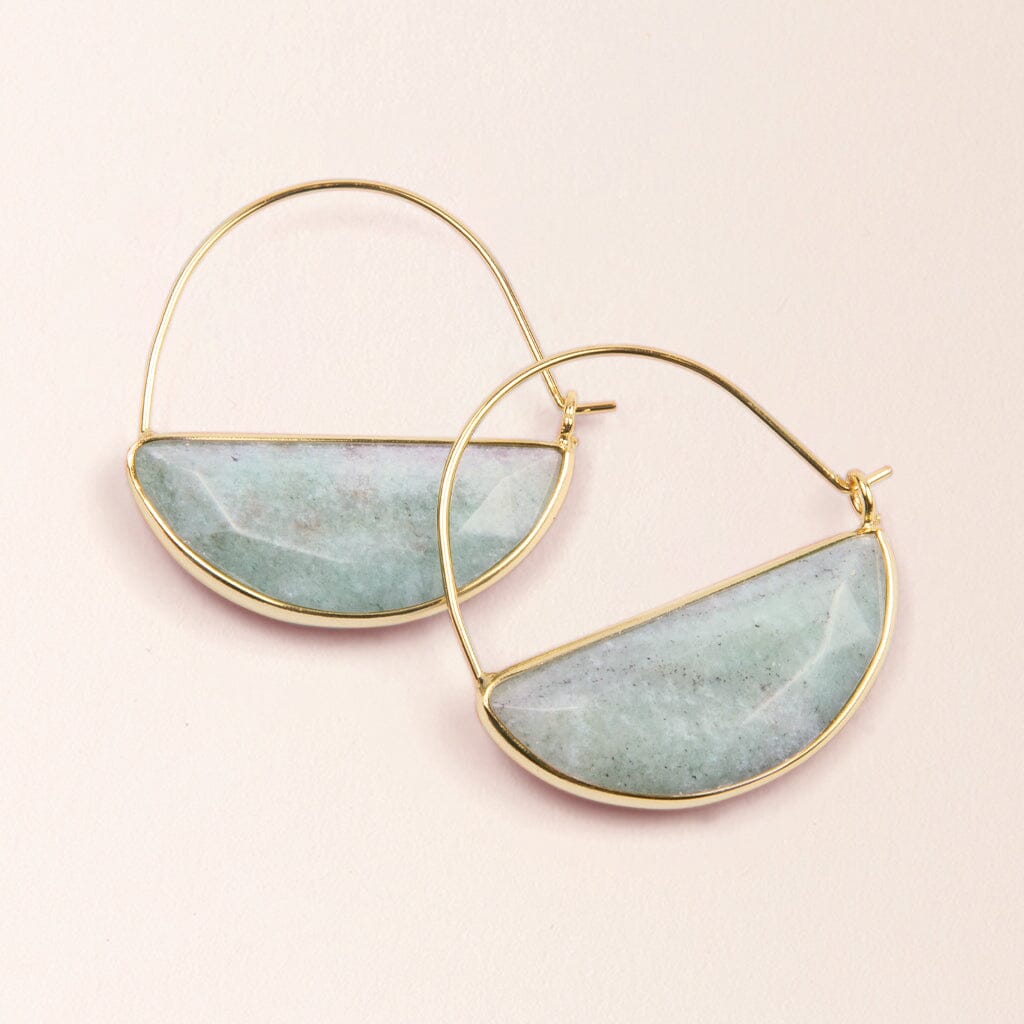 Scout Curated Wears Scout Curated Wears Stone Prism Hoop Amazonite &amp; Gold