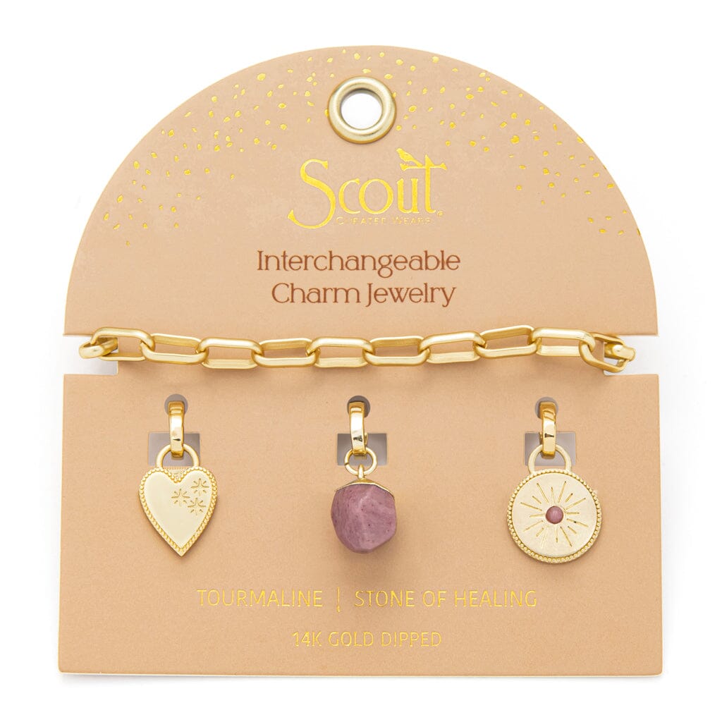 Scout Curated Wears Scout Curated Wears Interchangeable Charm Bracelet Tourmaline &amp; Gold