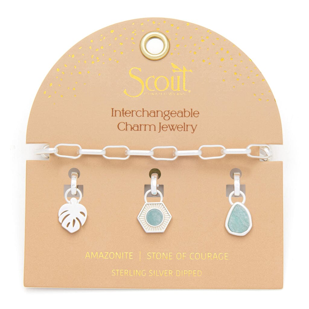 Scout Curated Wears Scout Curated Wears Interchangeable Charm Bracelet Amazonite &amp; Silver