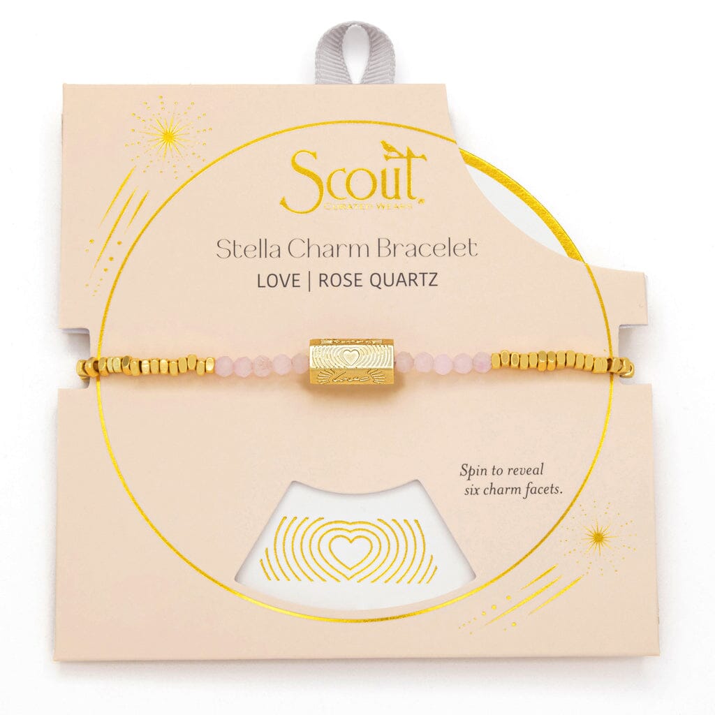 Scout Curated Wears Scout Curated Wears Stella Bracelet Love Rose Quartz &amp; Gold