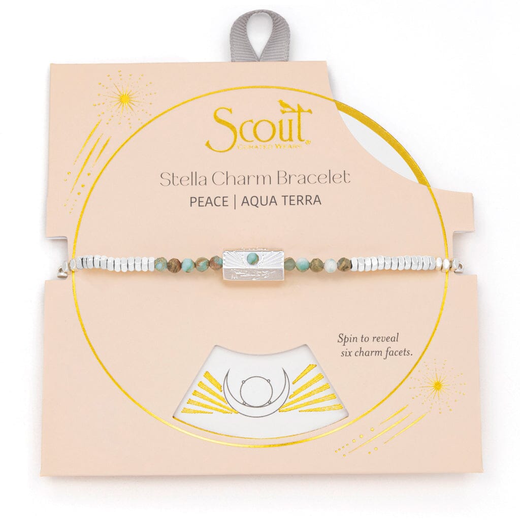 Scout Curated Wears Scout Curated Wears Stella Bracelet Peace Aqua Terra &amp; Silver