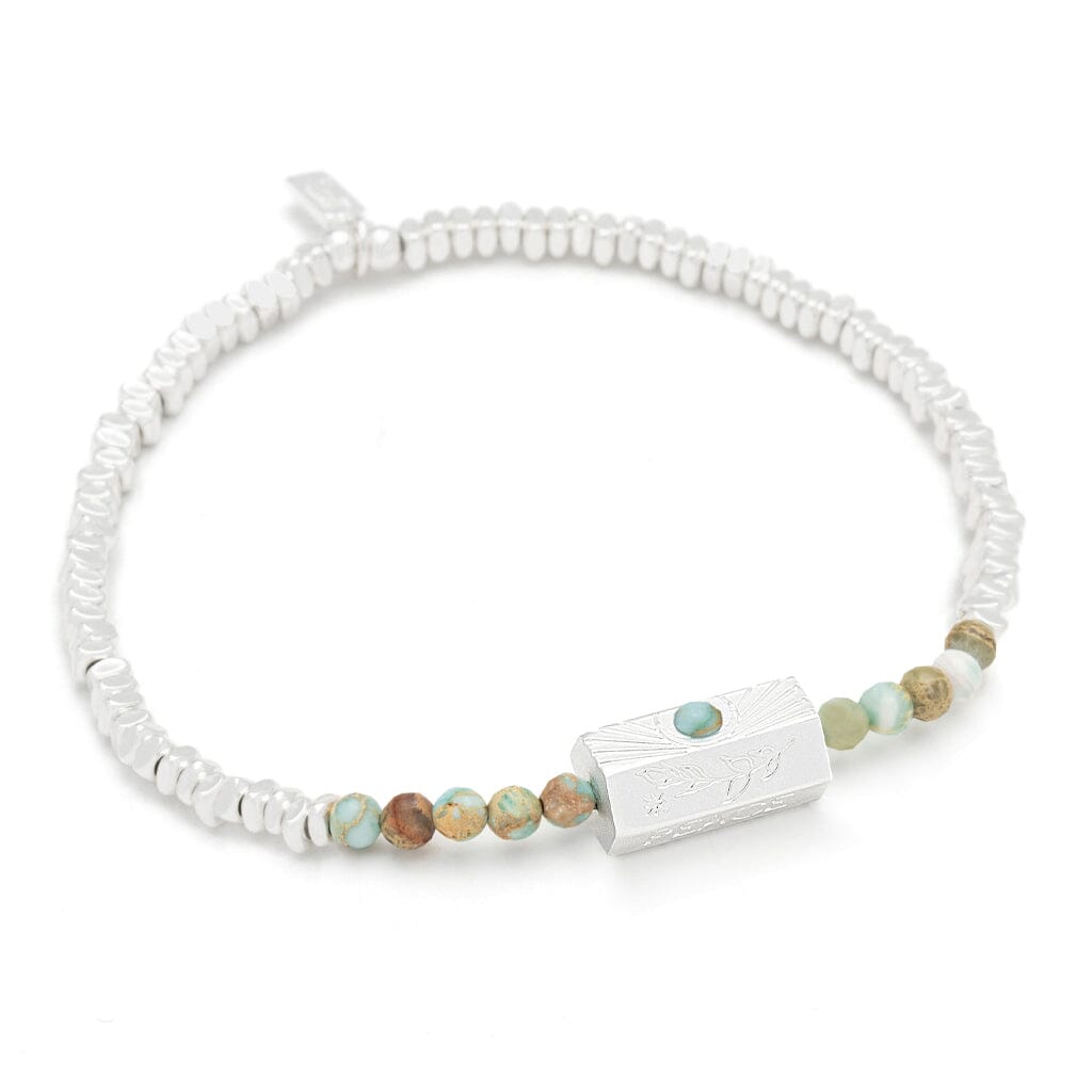 Scout Curated Wears Scout Curated Wears Stella Bracelet Peace Aqua Terra &amp; Silver