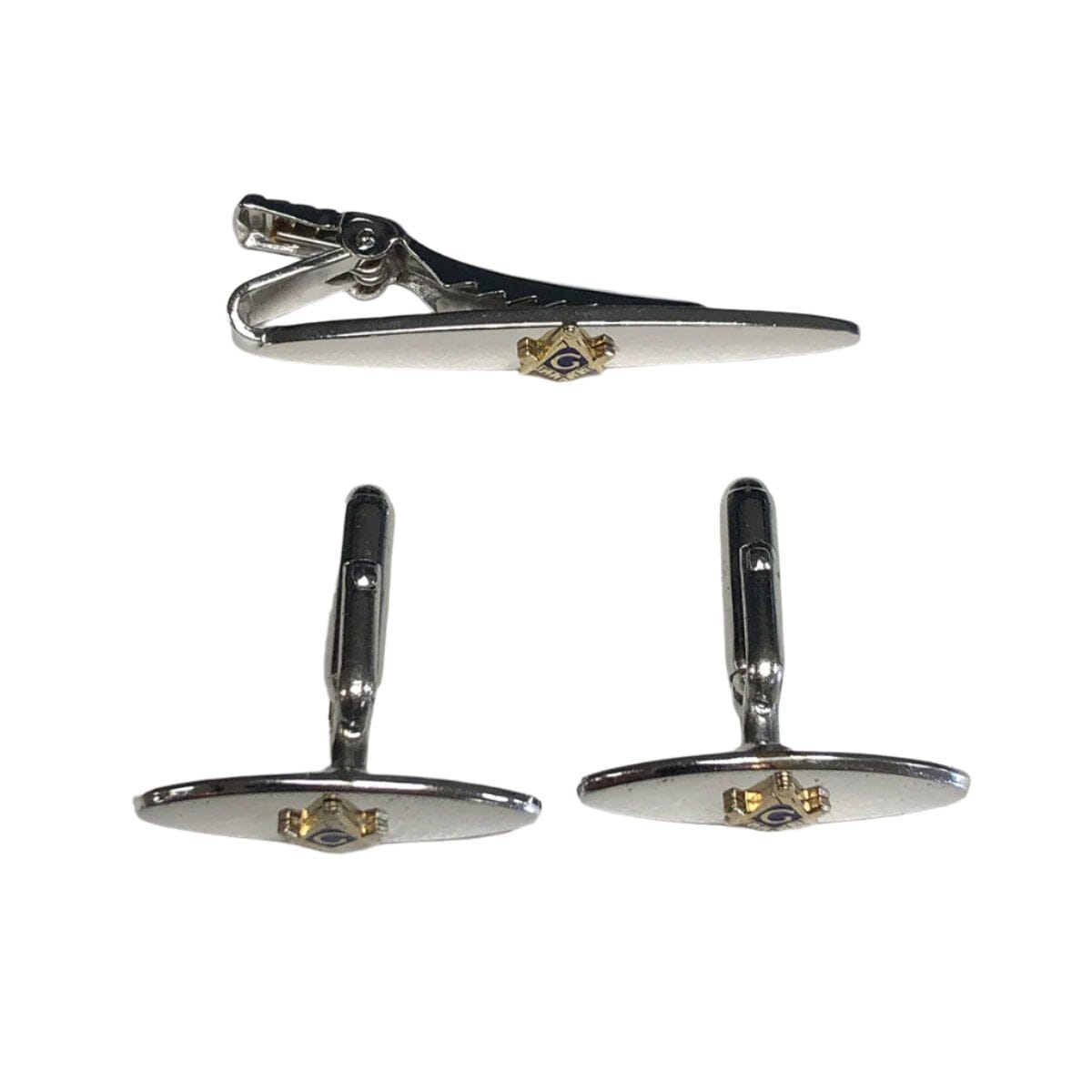 Great Lakes Coin Anson Masonic Tie Clip &amp; Cufflink Set