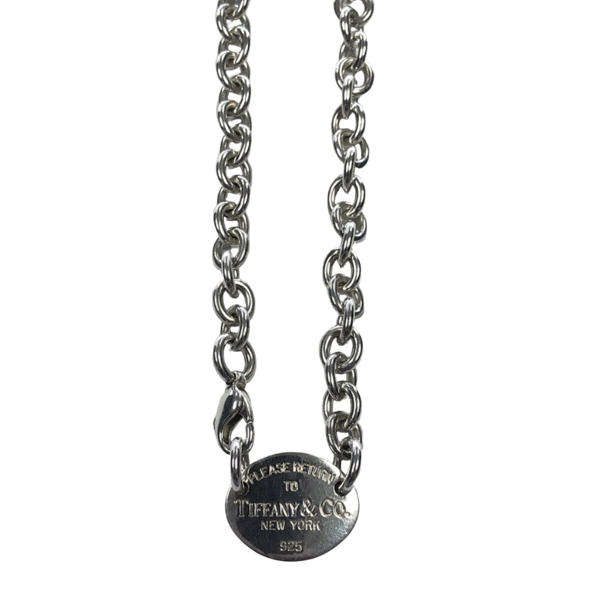 Great Lakes Coin Tiffany &amp; Co Return to Tiffany Oval Tag Necklace