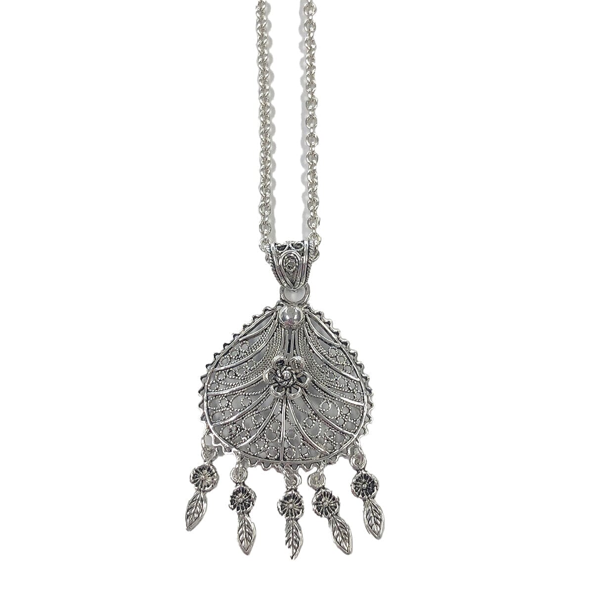 Great Lakes Coin Silver Dreamcatcher Necklace