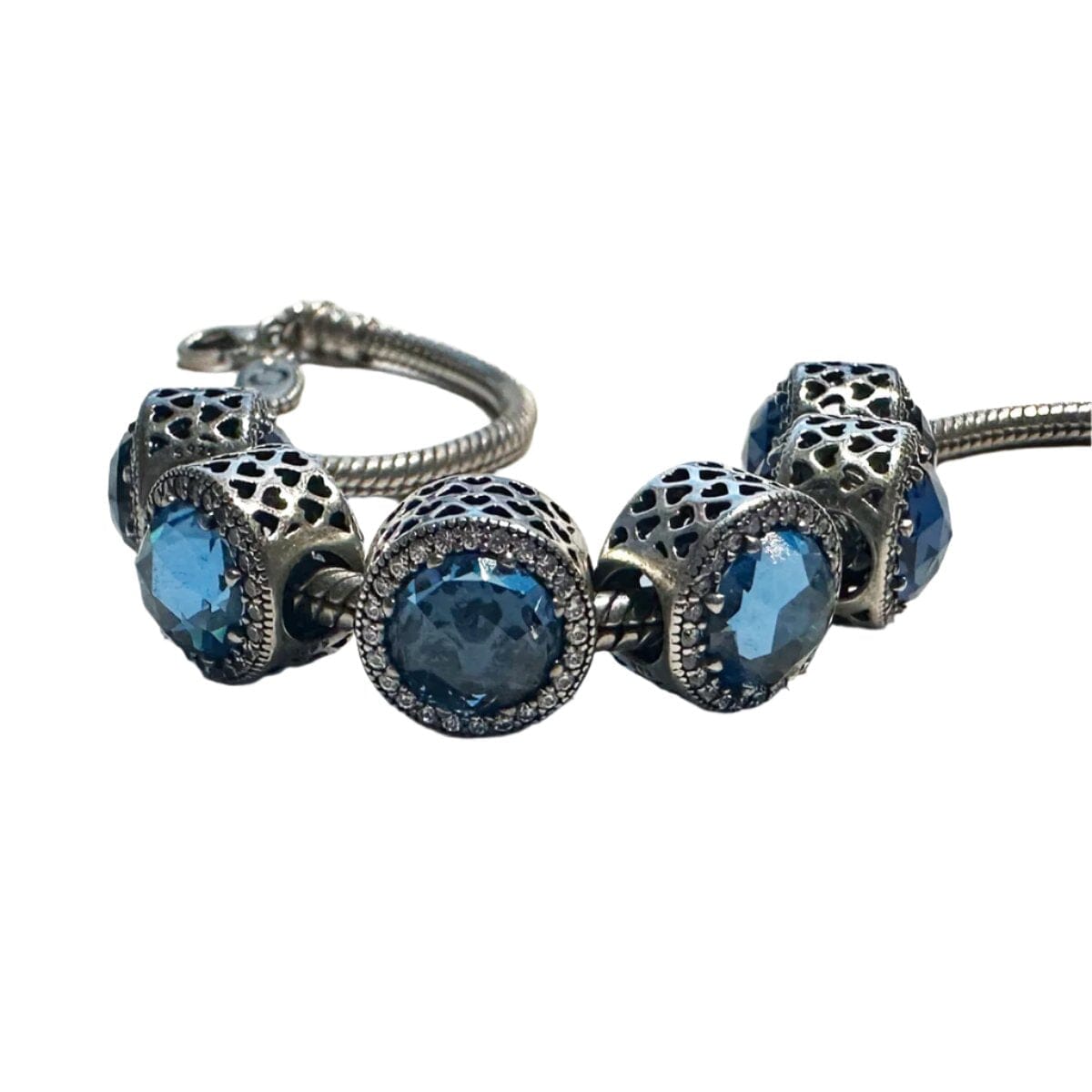 Pandora Preloved Pandora Radiant Hearts with Moonlight Crystal