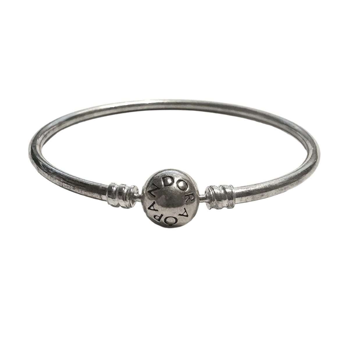 Pandora Preloved Pandora Signature Bangle with Round Clasp