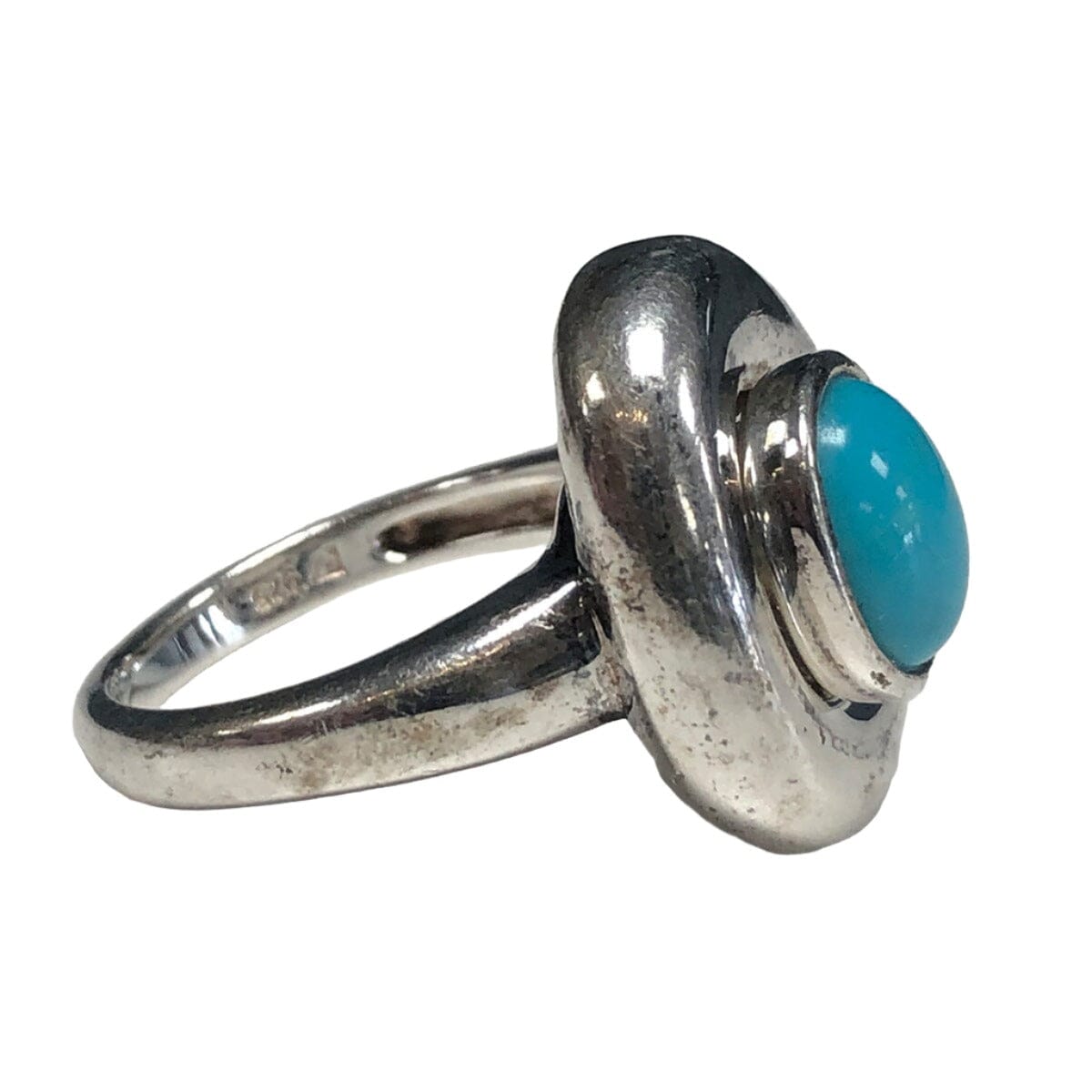 Great Lakes Coin Silver &amp; Turquoise Magnetic Ring