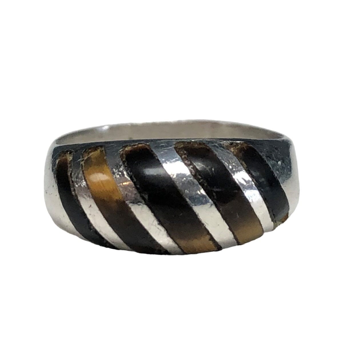 Great Lakes Coin Silver &amp; Tiger&#39;s Eye Ring