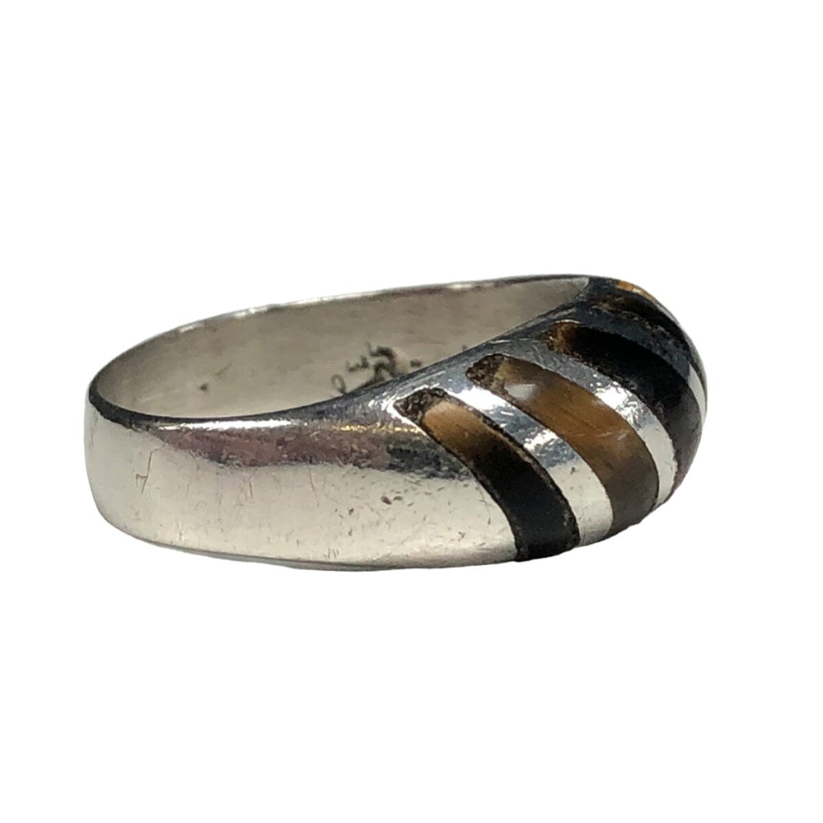 Great Lakes Coin Silver &amp; Tiger&#39;s Eye Ring