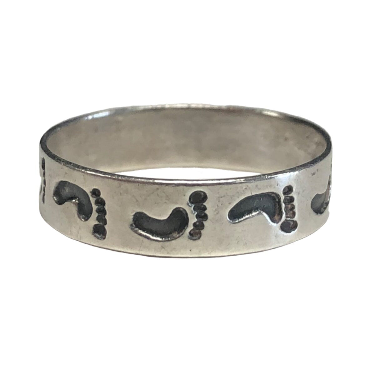 Great Lakes Coin Silver Footprint Ring