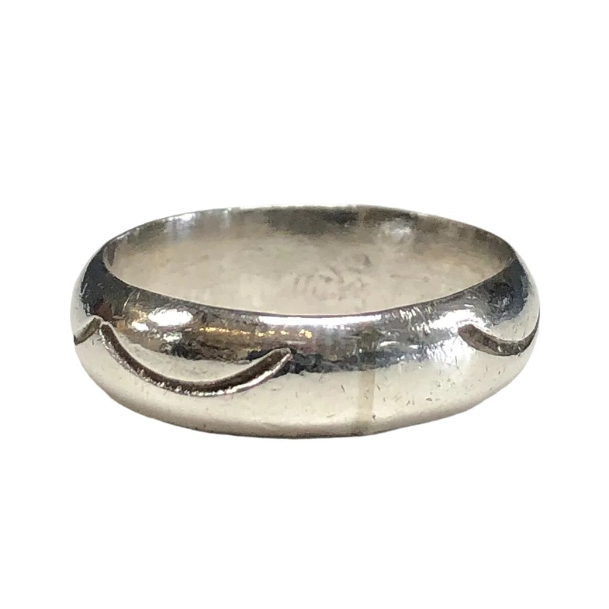 Great Lakes Coin Engraved Silver Band