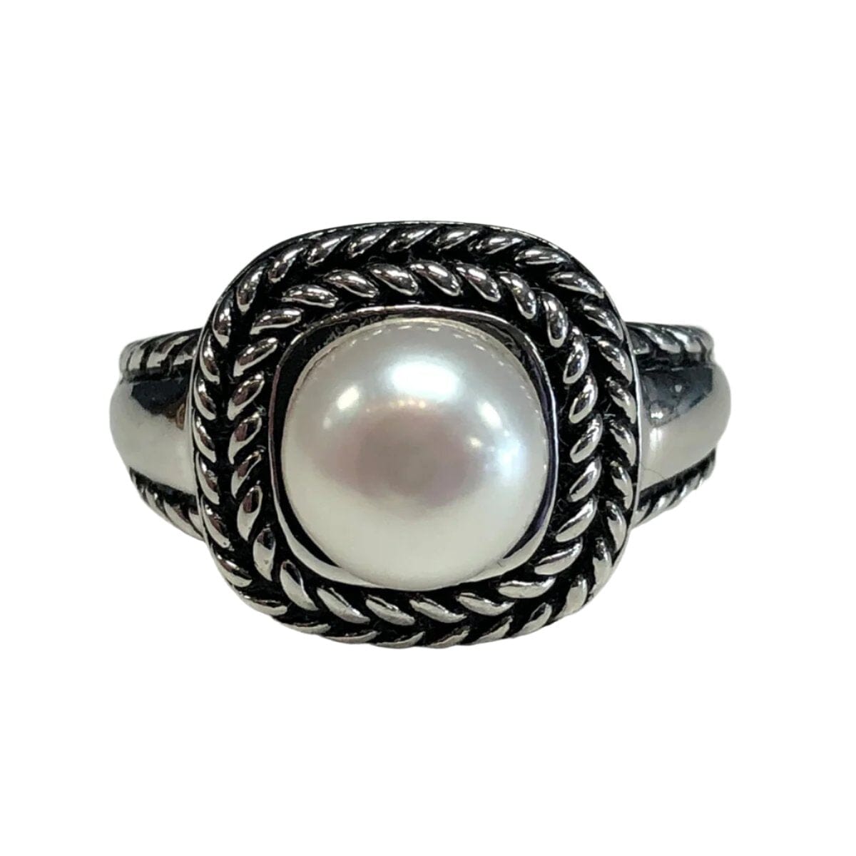 Great Lakes Coin Silver &amp; Pearl Ring