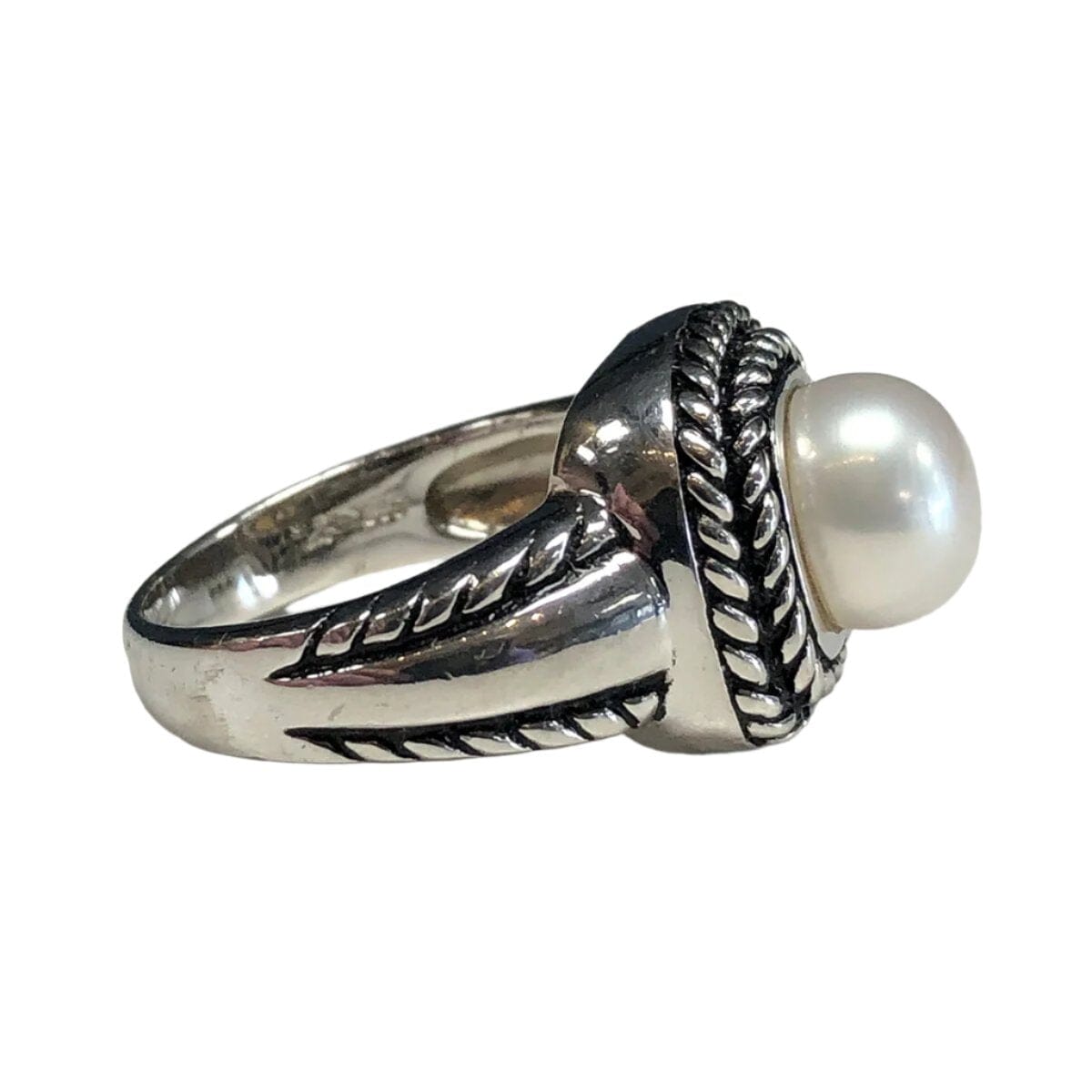 Great Lakes Coin Silver &amp; Pearl Ring