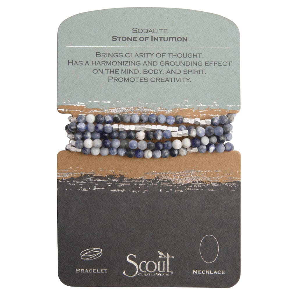 Scout Curated Wears Scout Curated Wears Stone Wrap Sodalite &amp; Silver Stone of Intuition