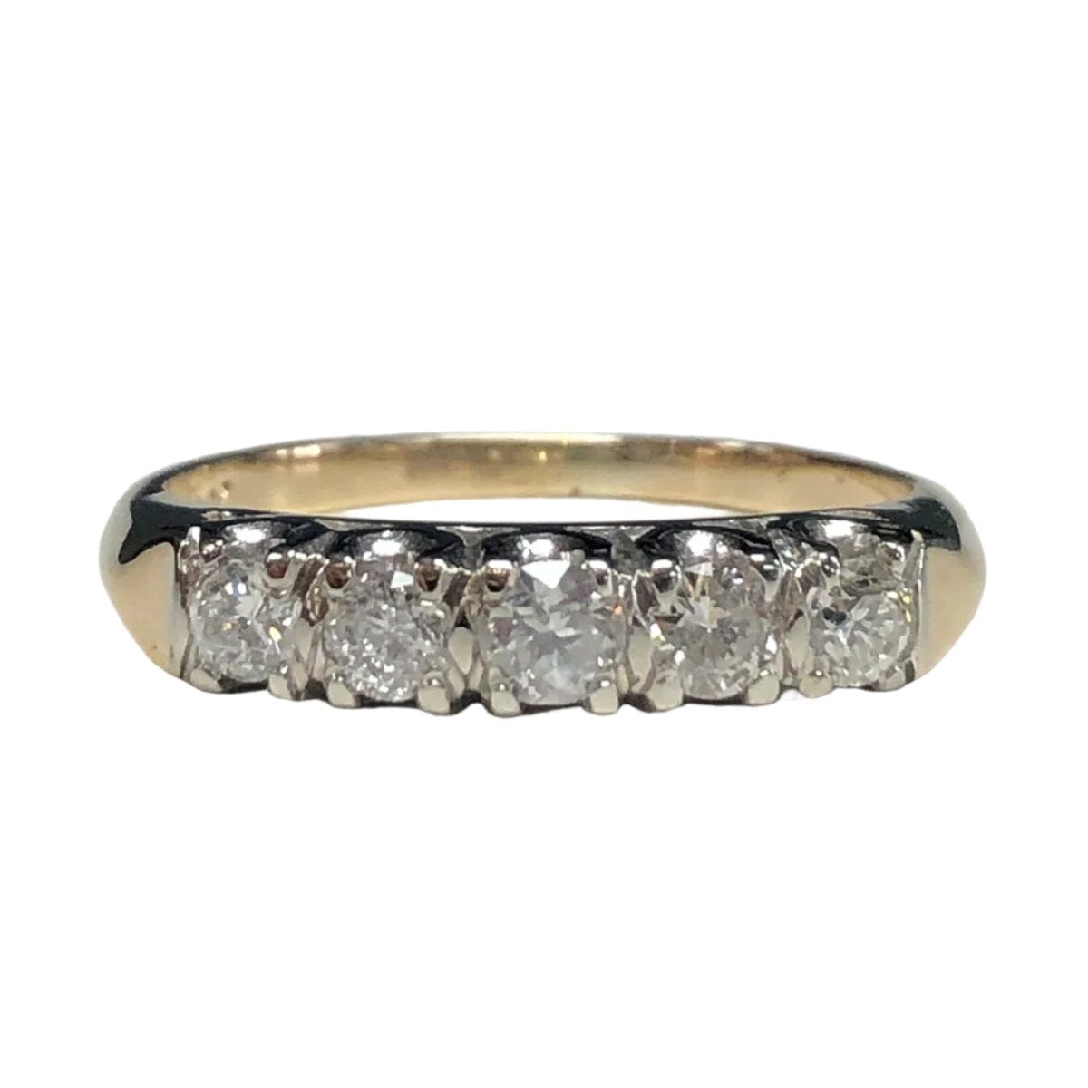 Great Lakes Coin Vintage 14 k Two Tone Diamond Ring