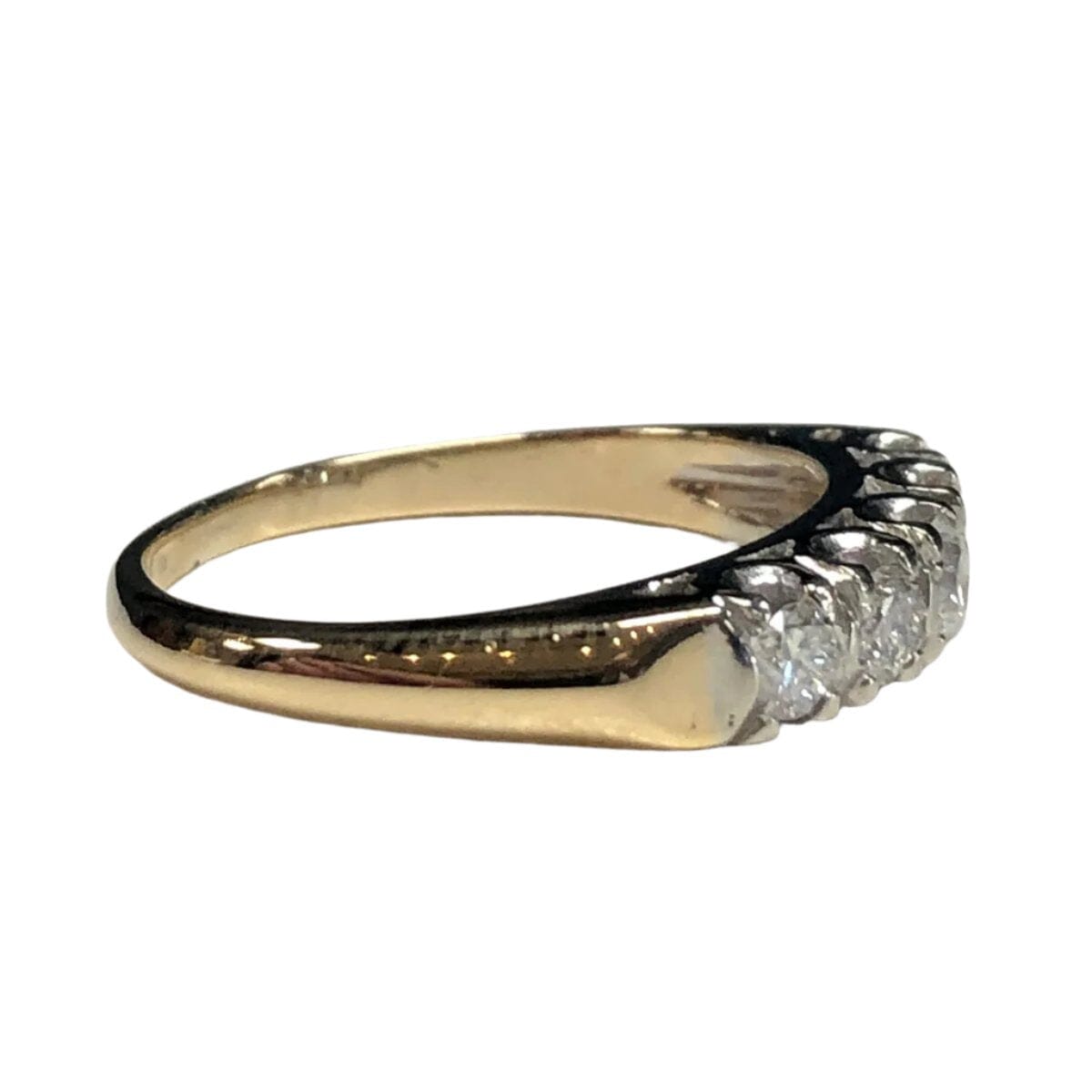 Great Lakes Coin Vintage 14 k Two Tone Diamond Ring