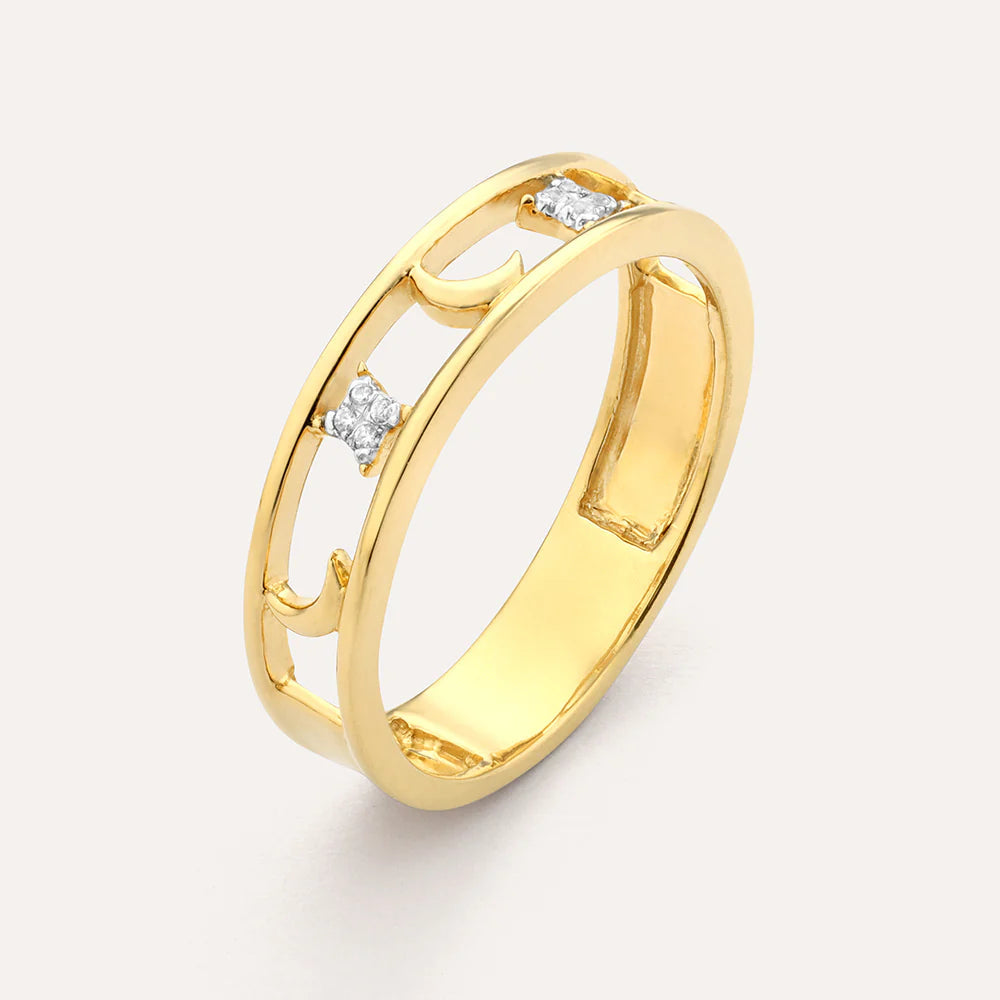 Ella Stein Ella Stein Reach For the Moon Stackable Ring