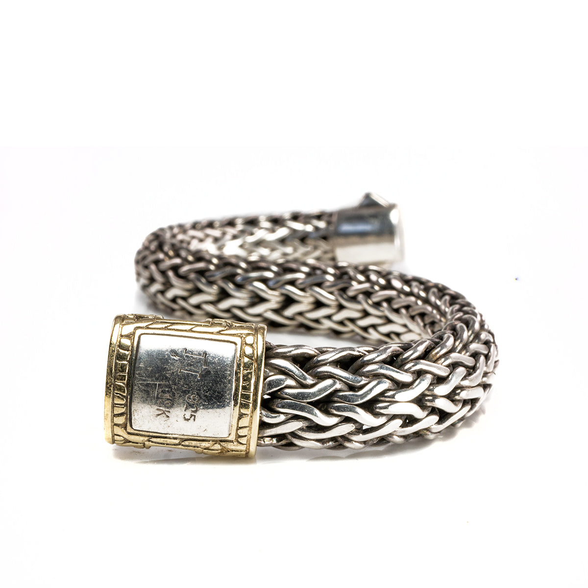 John Hardy Men's Silver and Gold Chain Bracelet