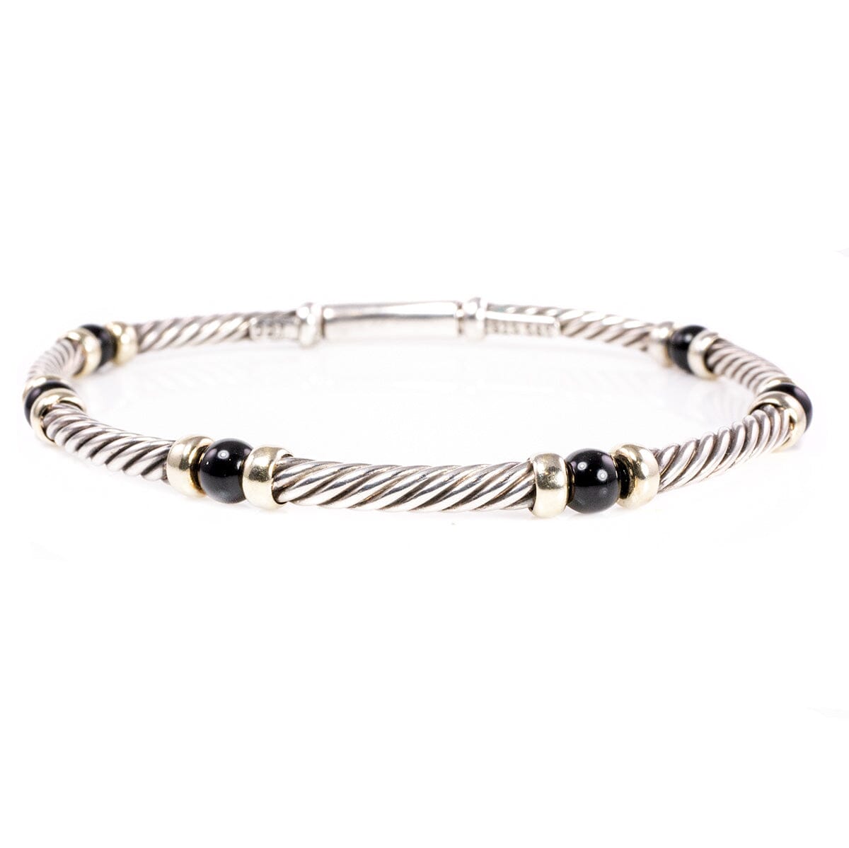 Great Lakes Boutique David Yurman Silver &amp; Gold Cable Bracelet