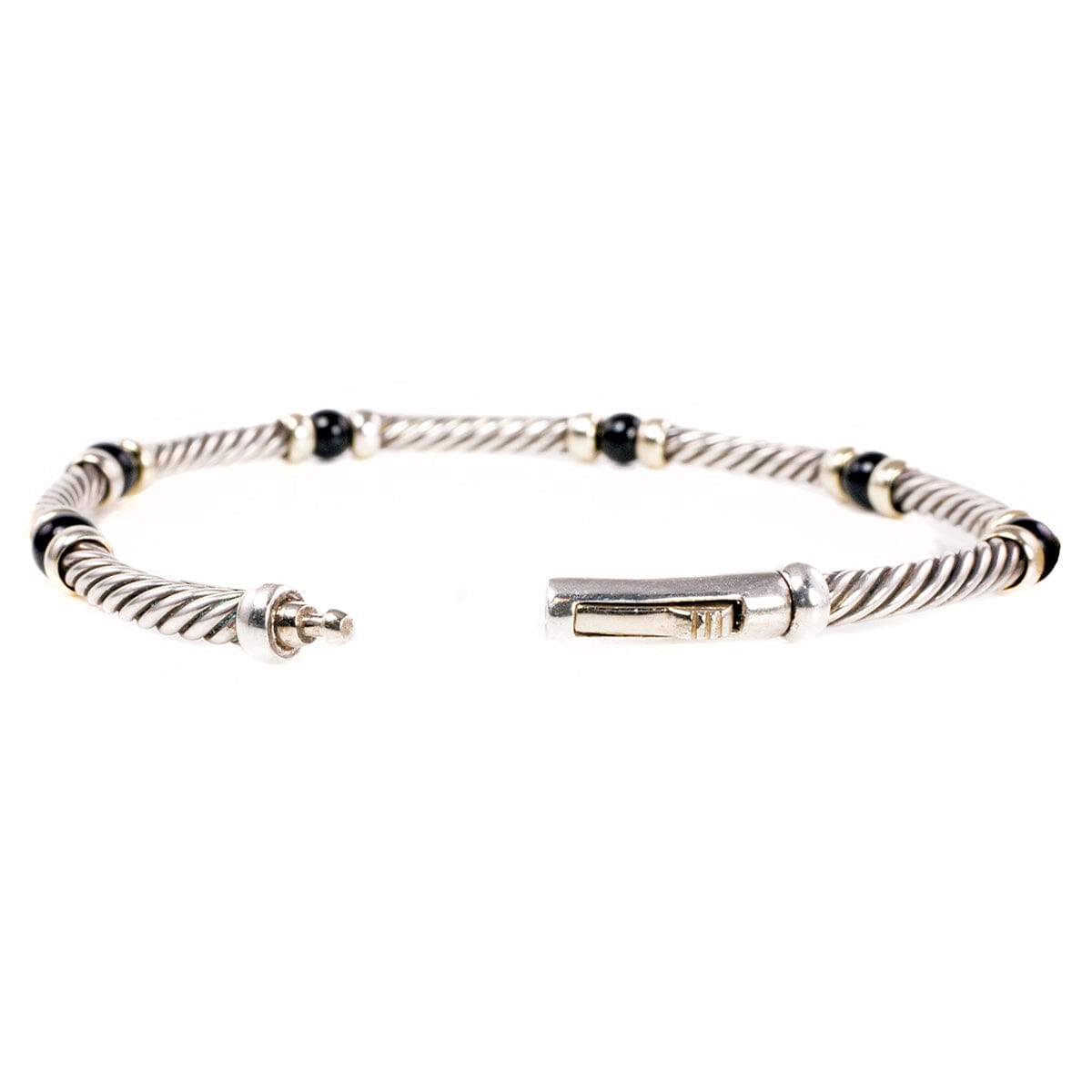 Great Lakes Boutique David Yurman Silver &amp; Gold Cable Bracelet