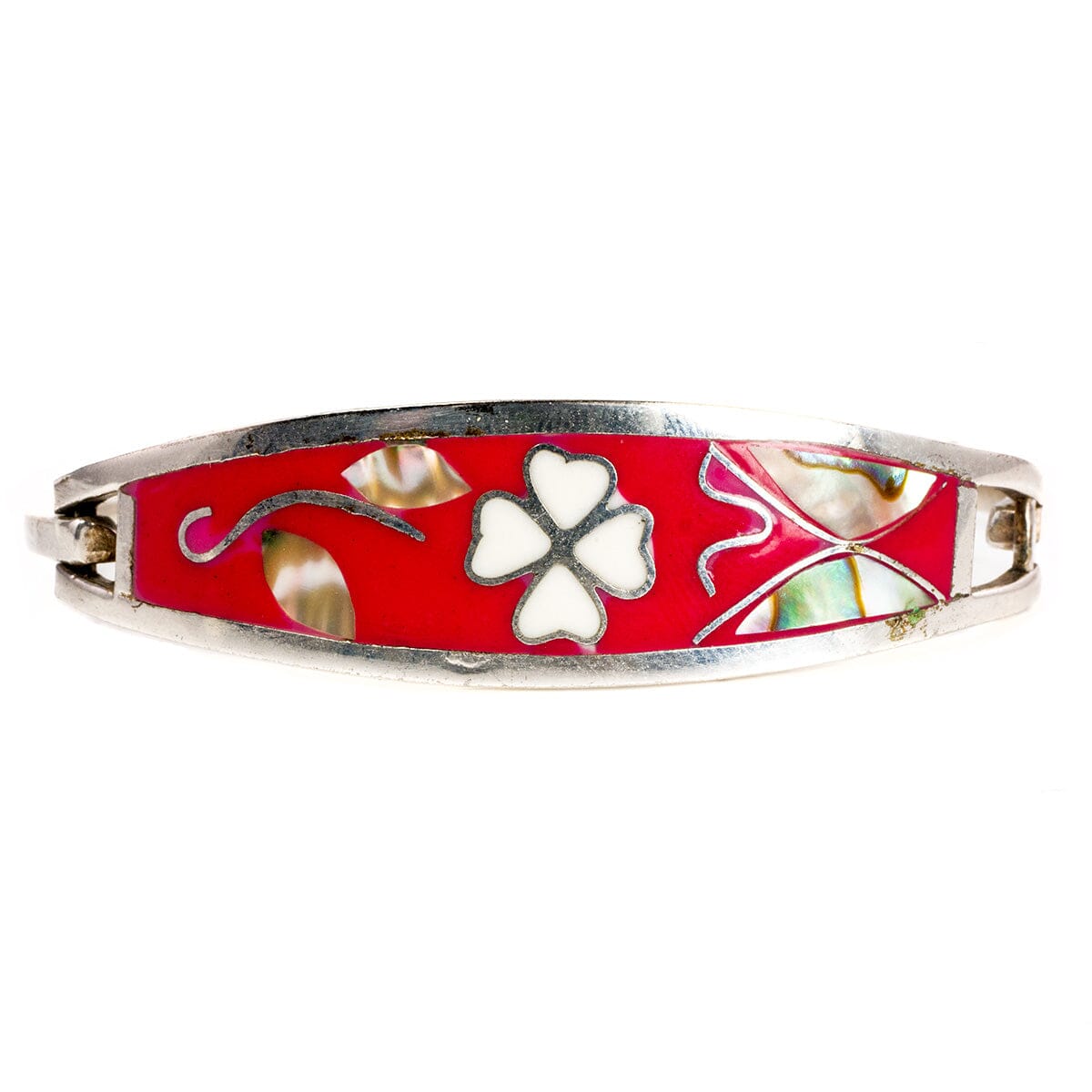 Great Lakes Boutique Silver &amp; Enamel Bangle