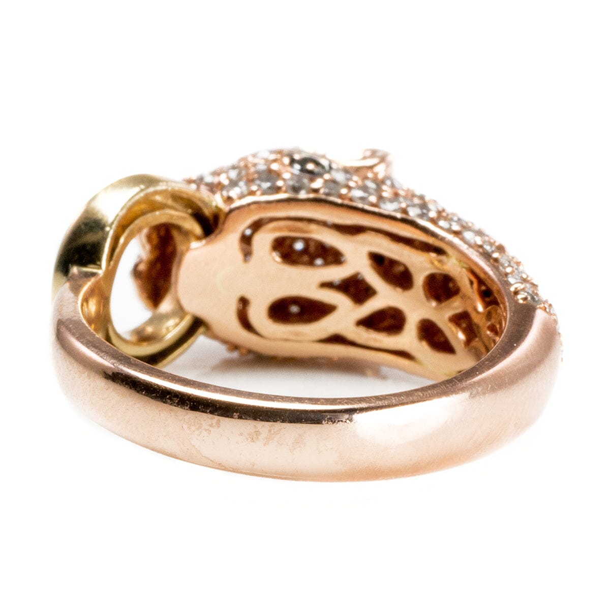 Great Lakes Boutique Effy 14 k Rose Gold &amp; Diamond Panther Ring