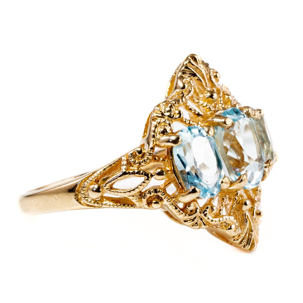 Great Lakes Boutique 10 k Gold Aquamarine Ring