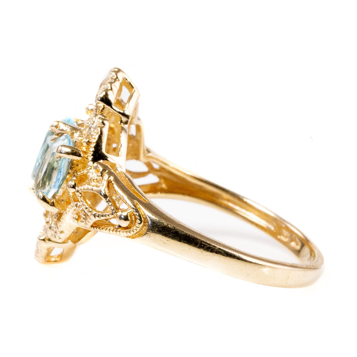 Great Lakes Boutique 10 k Gold Aquamarine Ring