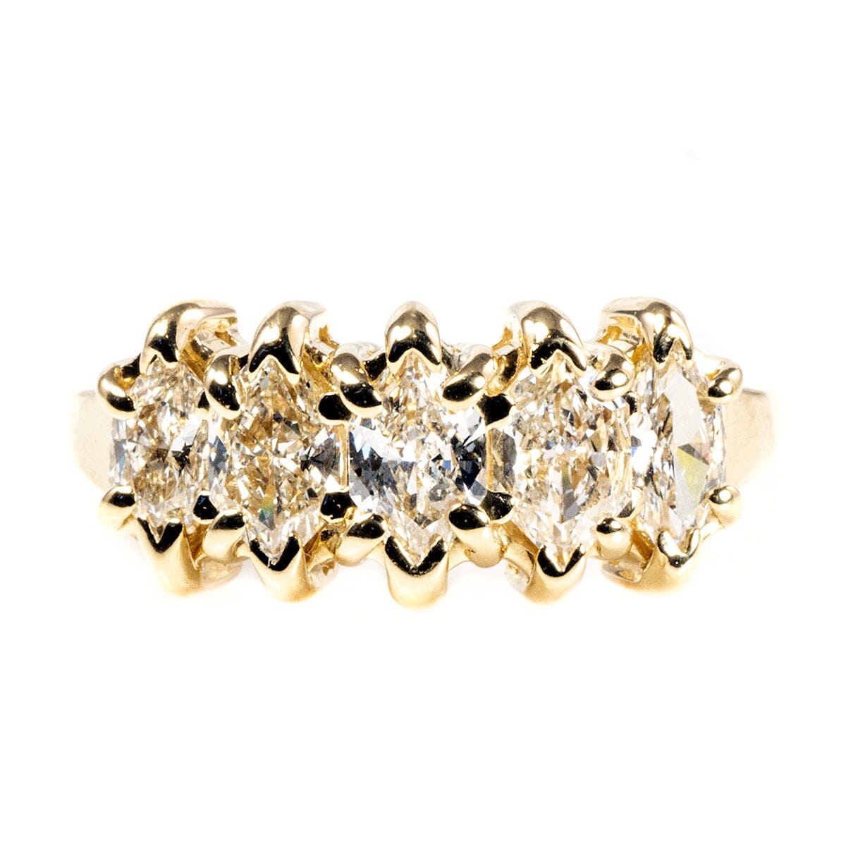 Great Lakes Boutique 14 k Gold Marquise Cut Diamond Ring