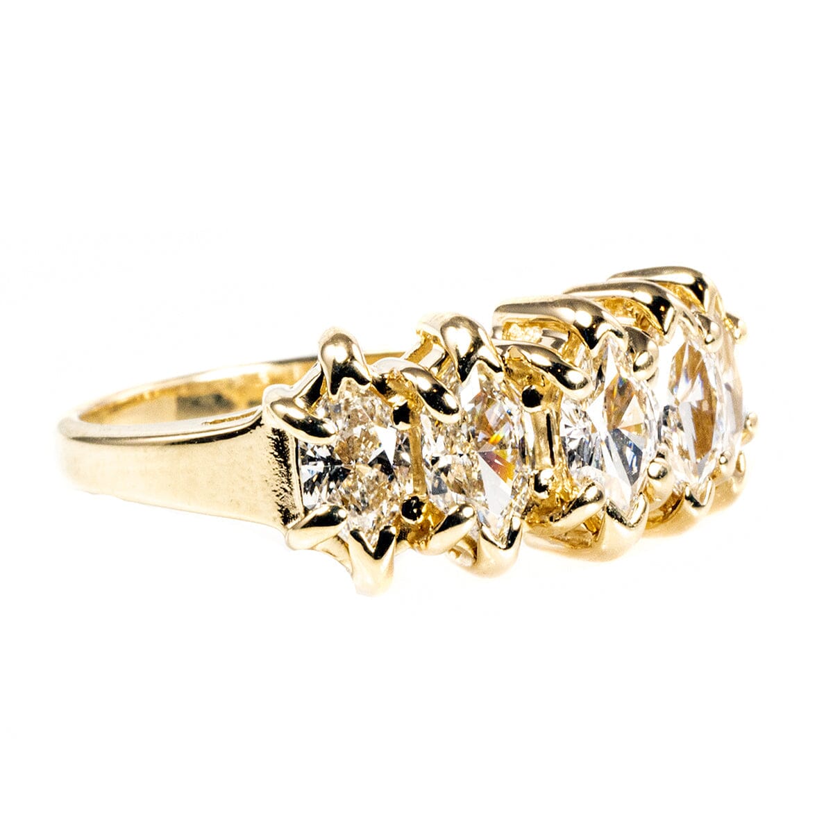 Great Lakes Boutique 14 k Gold Marquise Cut Diamond Ring