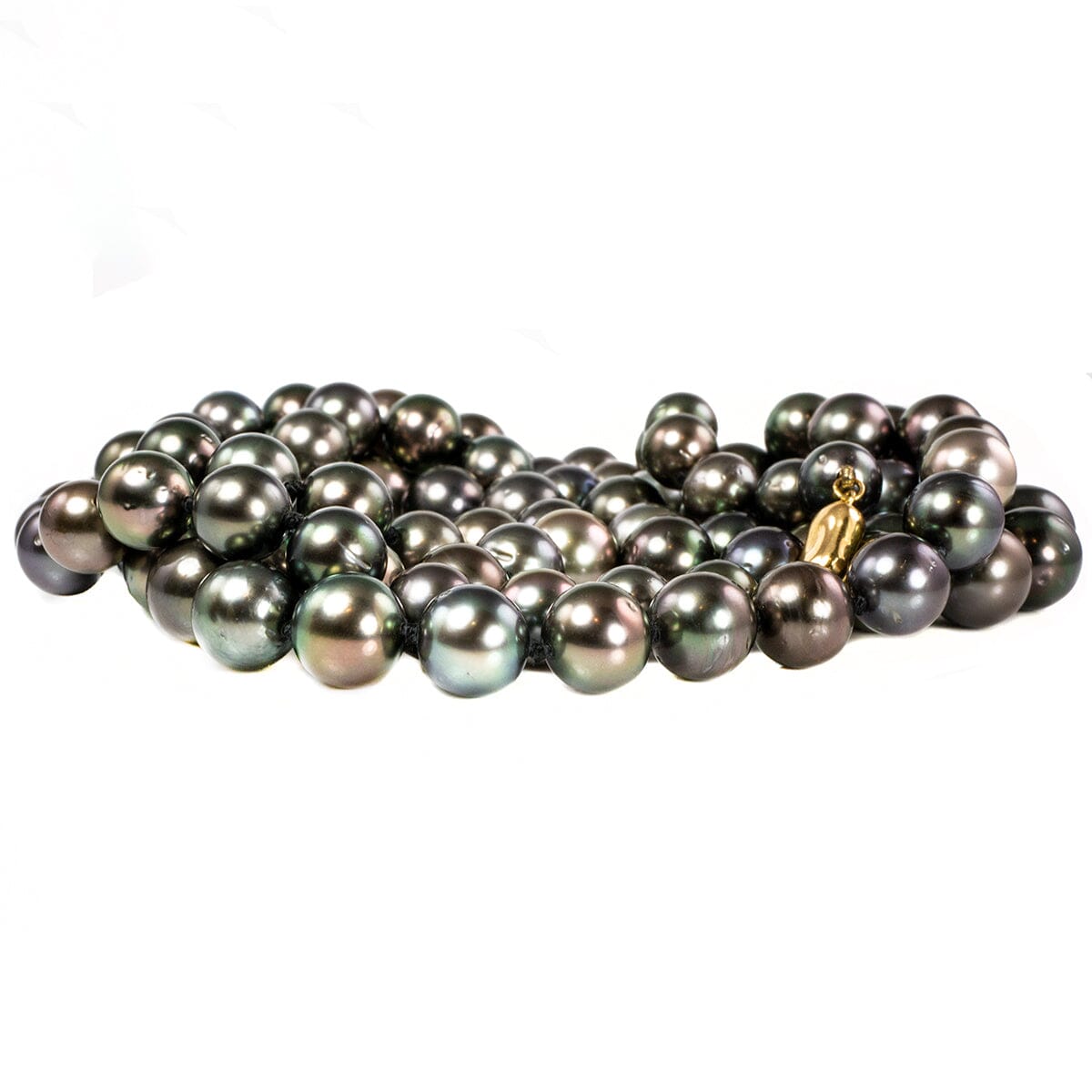 Great Lakes Boutique Dyed Pearl Necklace with 18 k Gold Clasp