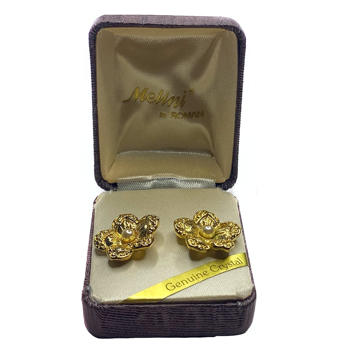 Great Lakes Boutique Gold Plated Pearl Floral Earrings