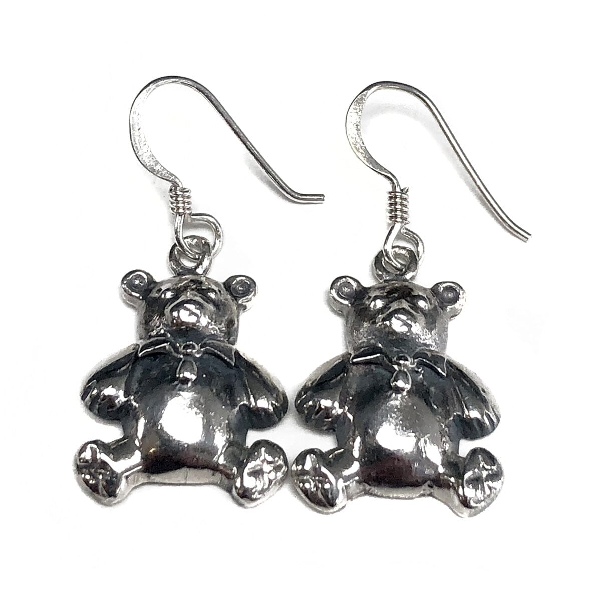 Great Lakes Coin Silver Teddy Bear Earrings