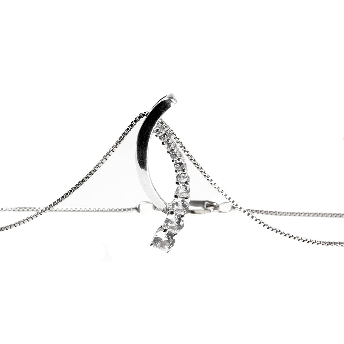 Great Lakes Boutique Silver &amp; Cubic Zirconia Journey Necklace