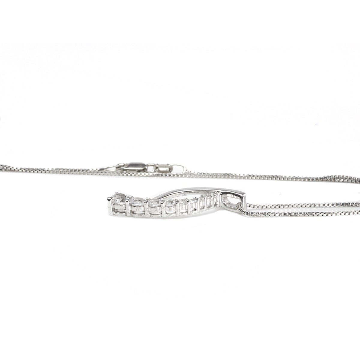 Great Lakes Boutique Silver &amp; Cubic Zirconia Journey Necklace