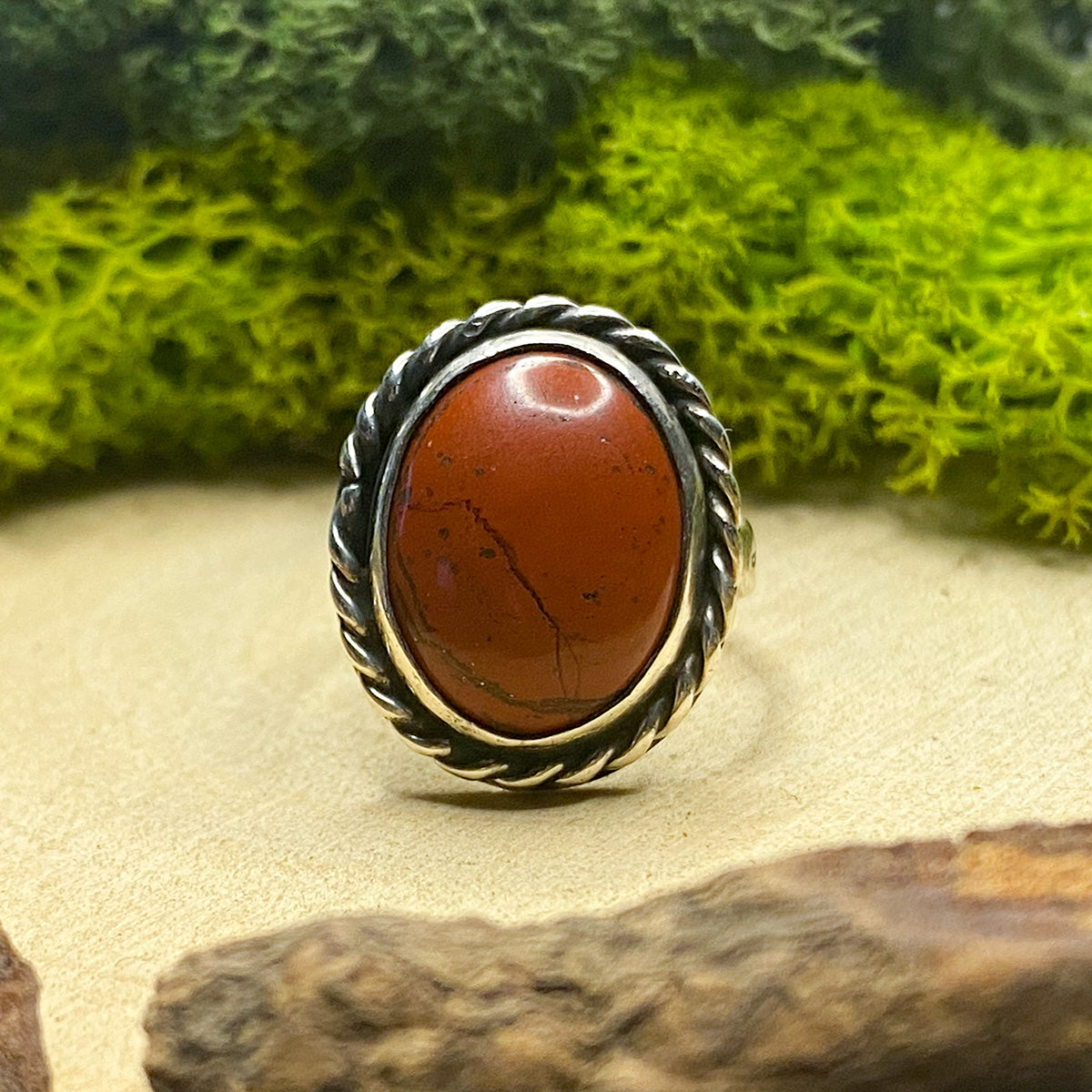 Great Lakes Boutique Silver and Coral Ring